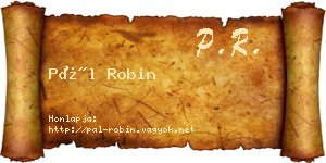 Pál Robin névjegykártya